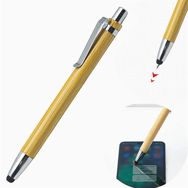 Bamboo Wood Ballpoint Pen Stylus