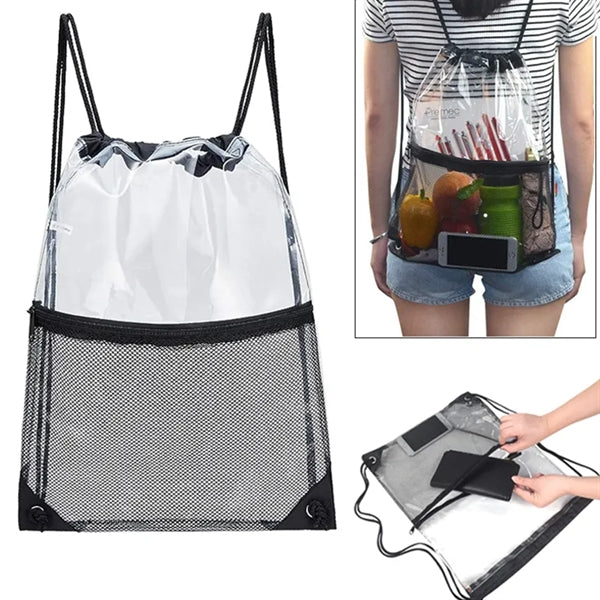 Clear Drawstring Stadium Backpack