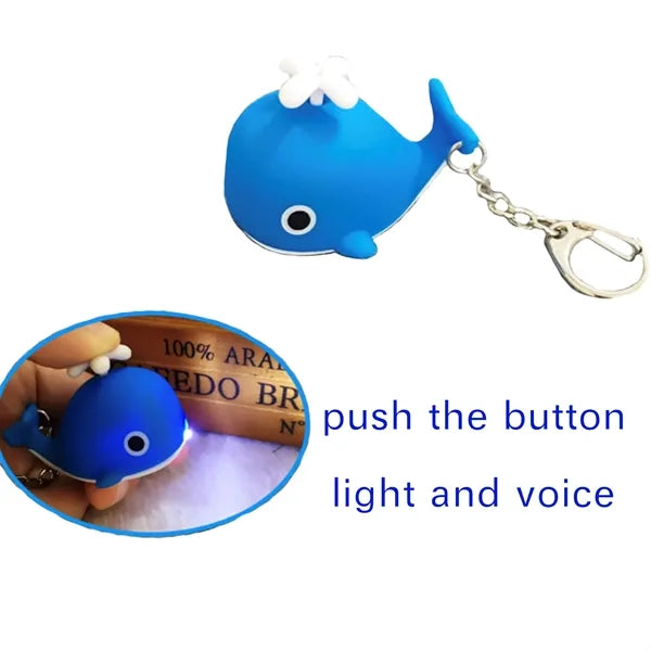 Led Whale Keychain