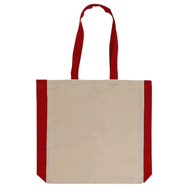 Side Color 6oz Cotton Tote Bag