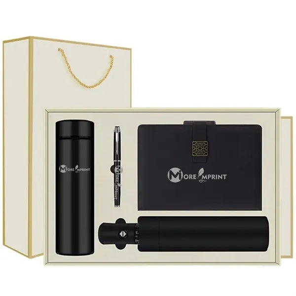 Tumbler Umbrella Pen Notebook Office Business Gift Set