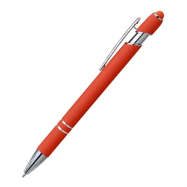 2 in 1 Metal Ballpoint Pen With Colorful Stylus