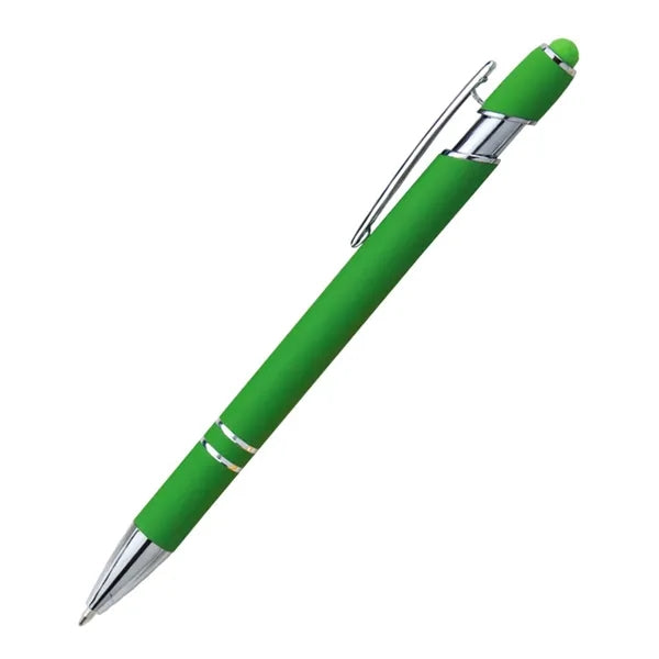 2 in 1 Metal Ballpoint Pen With Colorful Stylus