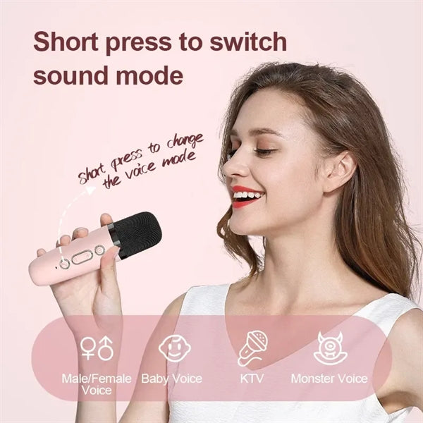 Portable Bluetooth Speaker Karaoke Set with Microphones