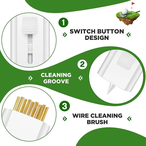 Plastic 2-in-1 Golf Brush