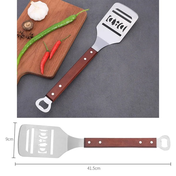 Stainless Steel Non-stick Letter Spatula With Bottle Opener