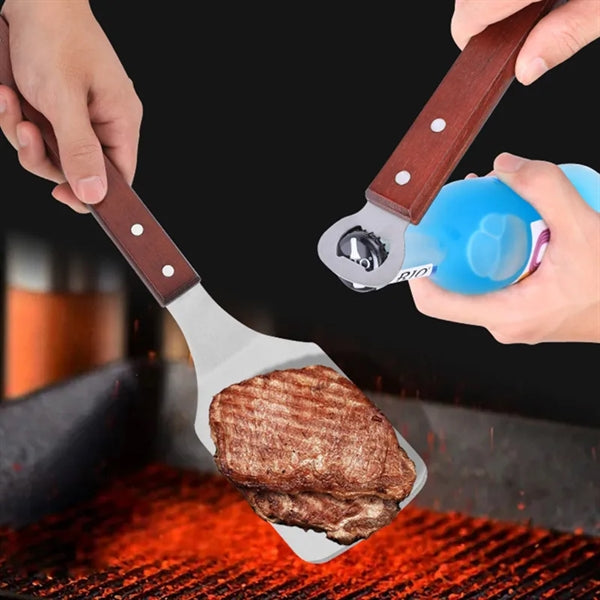 Stainless Steel Non-stick Letter Spatula With Bottle Opener