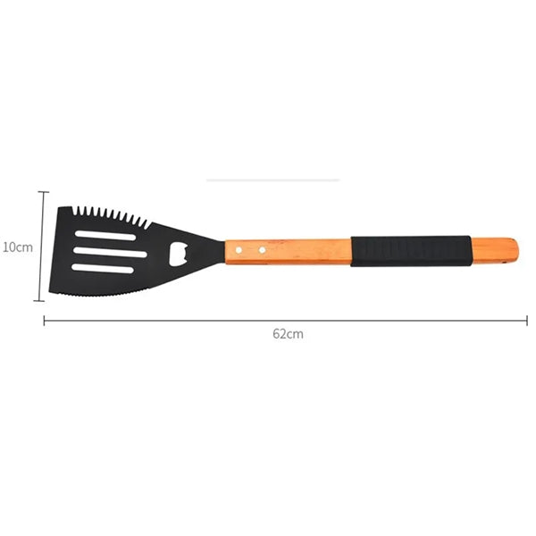 Metal Non-stick Grilling Tool Spatula With Bottle Opener