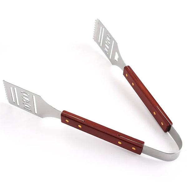 Stainless Steel Non-Slip Barbecue Clamp with Bottle Opener
