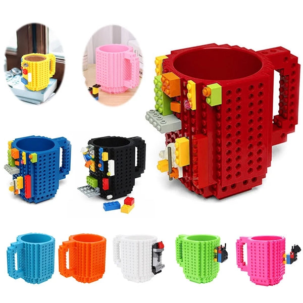 Creative DIY Build-on Brick Mug 11.8 Oz.