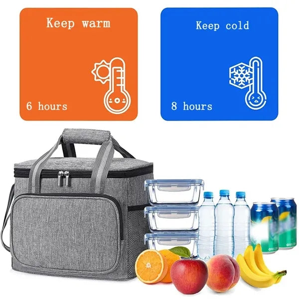 Oxford Insulated Outdoor Picnic Lunch Box Cooler Bag