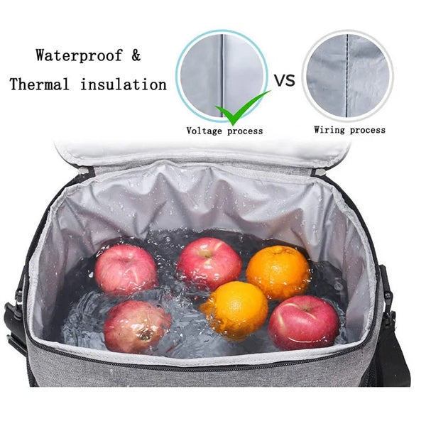 Oxford Insulated Outdoor Picnic Lunch Box Cooler Bag