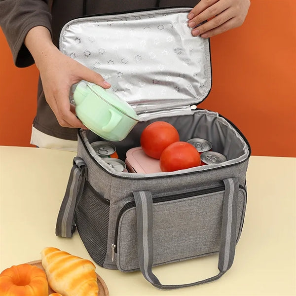 Oxford Insulated Outdoor Picnic Lunch Box Cooler Bag