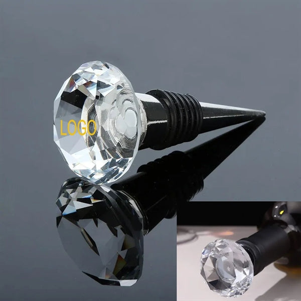 Crystal Diamond Cut Wine Stoppers