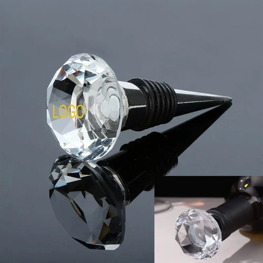 Crystal Diamond Cut Wine Stoppers