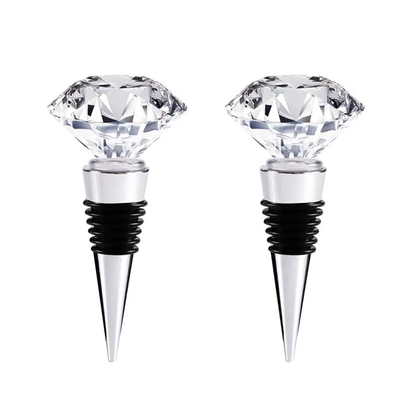 Crystal Diamond Cut Wine Stoppers