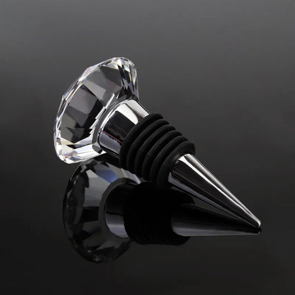 Crystal Diamond Cut Wine Stoppers