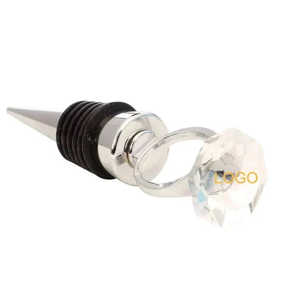 Crystal Diamond Ring Wine Bottle Stoppers