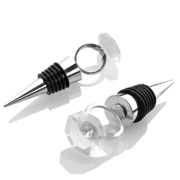 Crystal Diamond Ring Wine Bottle Stoppers