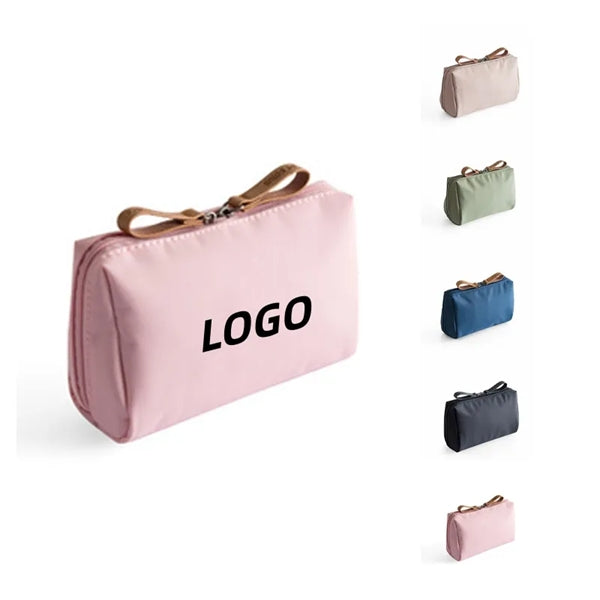 Leather Makeup Bag Cosmetic Organizer