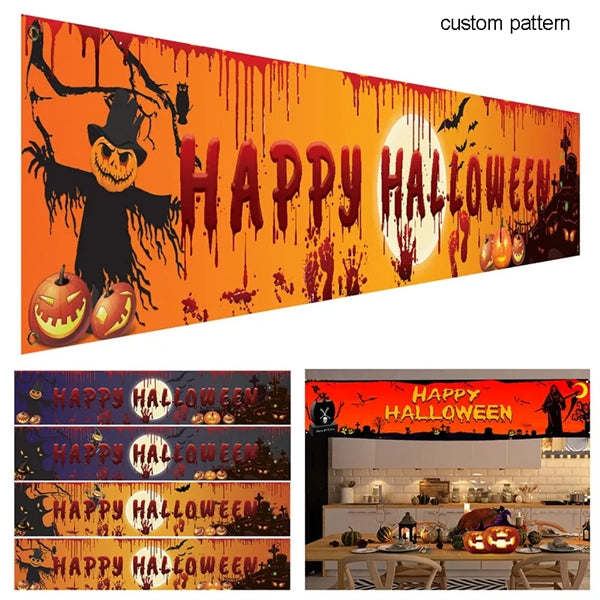 Durable Outdoor Halloween Vinyl Banner