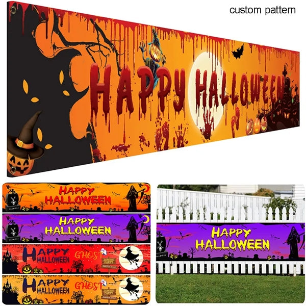 Durable Outdoor Halloween Vinyl Banner