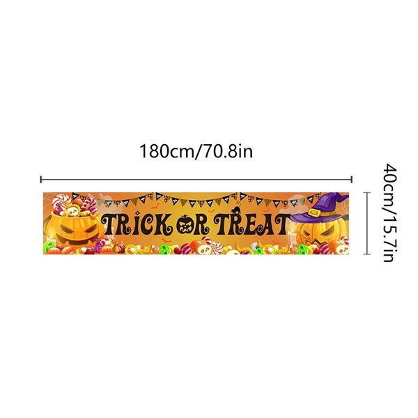 Durable Outdoor Halloween Vinyl Banner