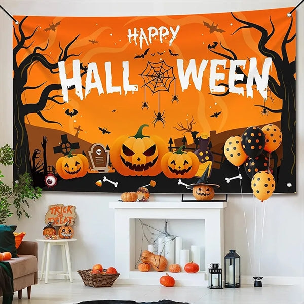 Durable Outdoor Halloween Vinyl Banner