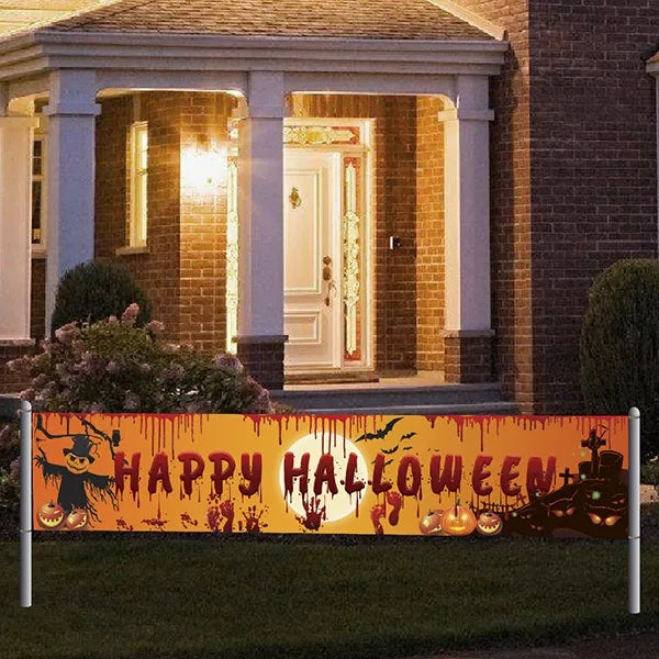 Durable Outdoor Halloween Vinyl Banner