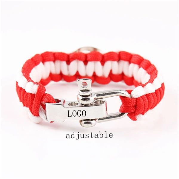 Sports Team NFL NBA Survivor Parachute Bracelet Adjustable
