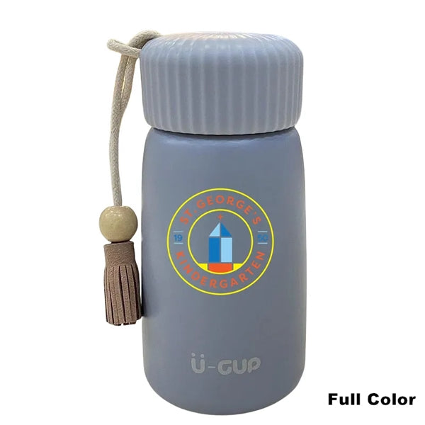 250/400ML Stainless Steel Vacuum Thermos Cup Carrying Rope