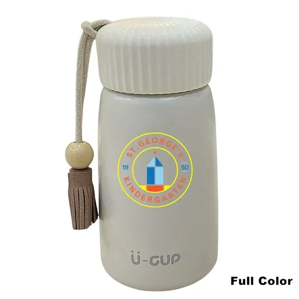 250/400ML Stainless Steel Vacuum Thermos Cup Carrying Rope