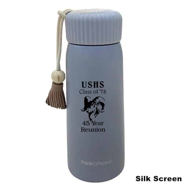 250/400ML Stainless Steel Vacuum Thermos Cup Carrying Rope