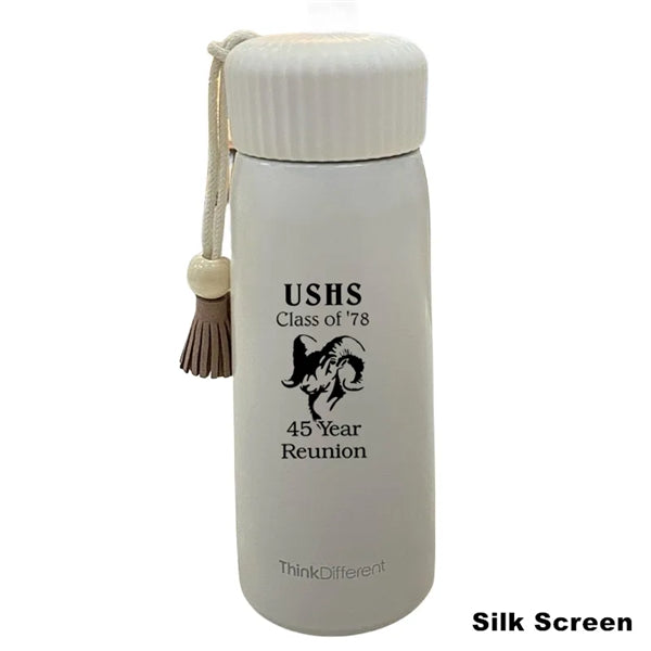 250/400ML Stainless Steel Vacuum Thermos Cup Carrying Rope