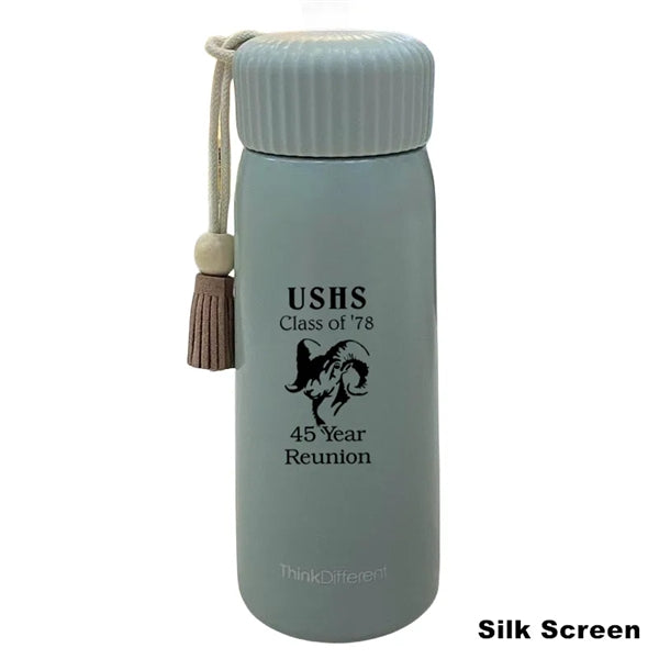 250/400ML Stainless Steel Vacuum Thermos Cup Carrying Rope