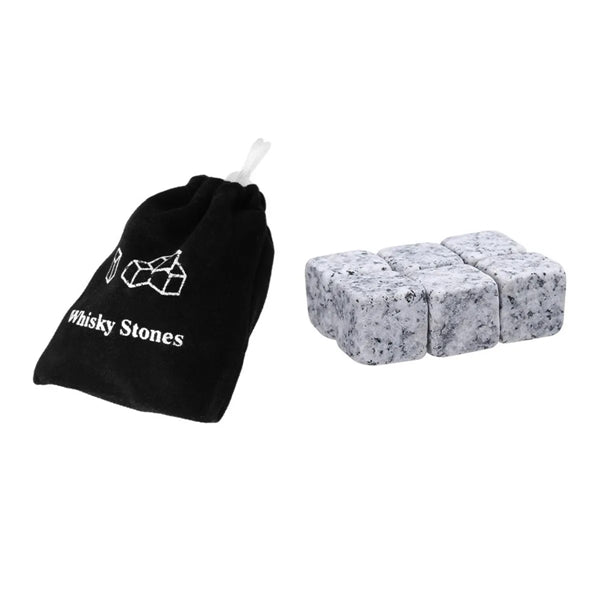 Wine Stones Chilling Ice Cubes 6PCS Set With Pouch