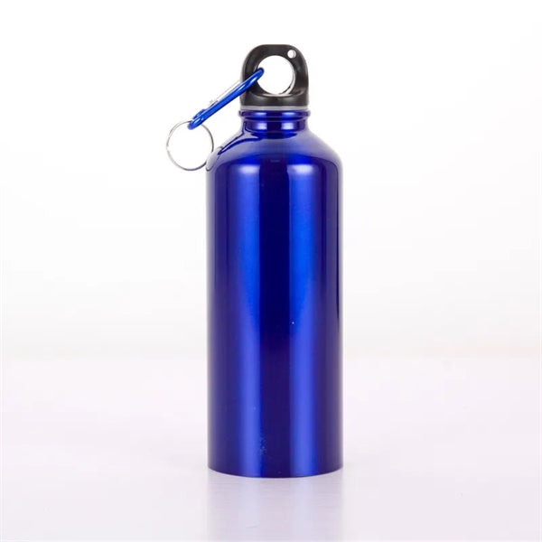 16oz Aluminum Water Bottle Flask With Carabiner