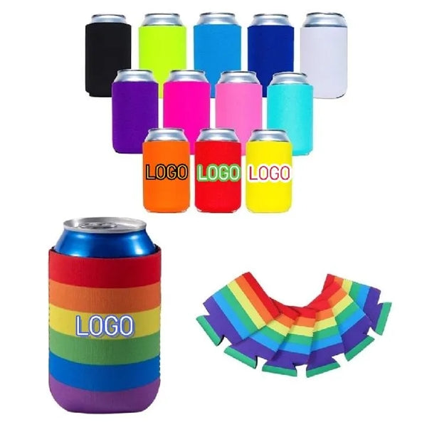 12 oz Full Color Collapsible Neoprene Can Sleeves