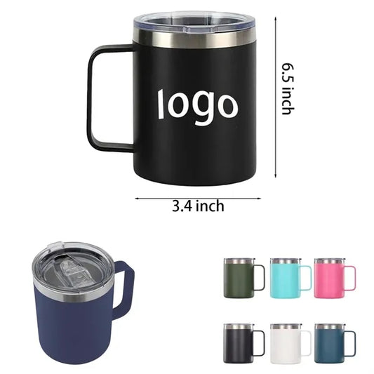 12oz Vacuum Insulated Stainless Steel Coffee Mug w/ Handle