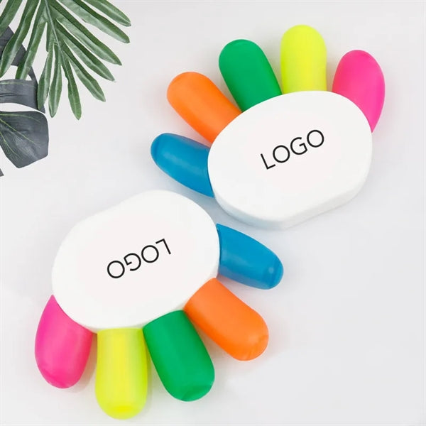 Hand Shaped Highlighter Pen 5 colors