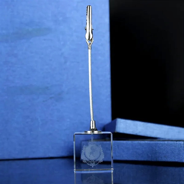 Crystal Memo Clip Holder