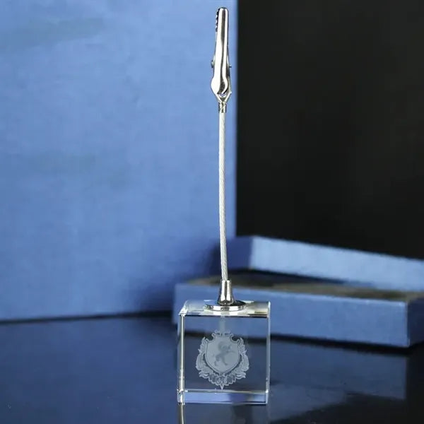 Crystal Memo Clip Holder