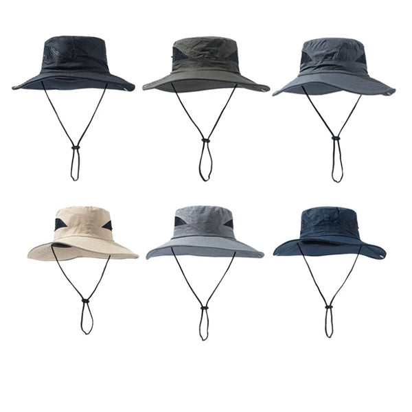 Wide Brim UV Protection Sun Bucket Hat