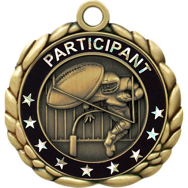 2 1/2" Quali-Craft Football Medal
