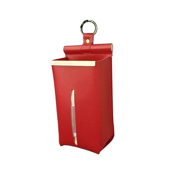 PU Leather Hanging Tissue Box