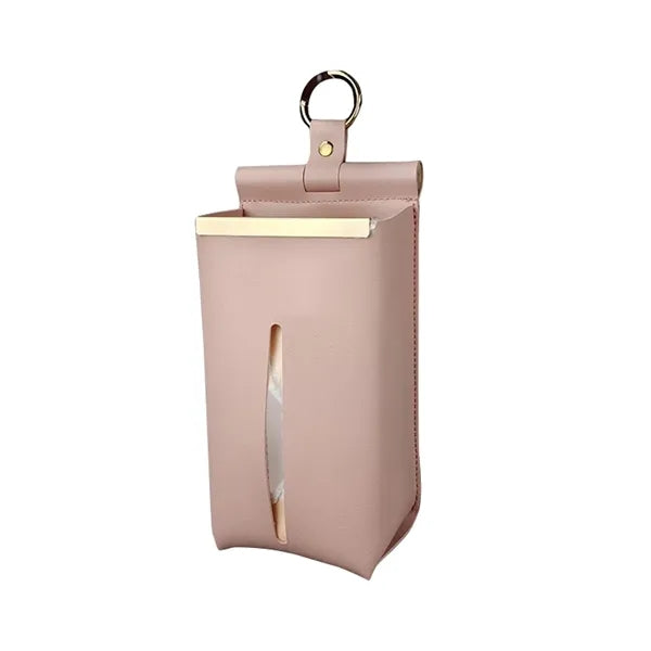 PU Leather Hanging Tissue Box