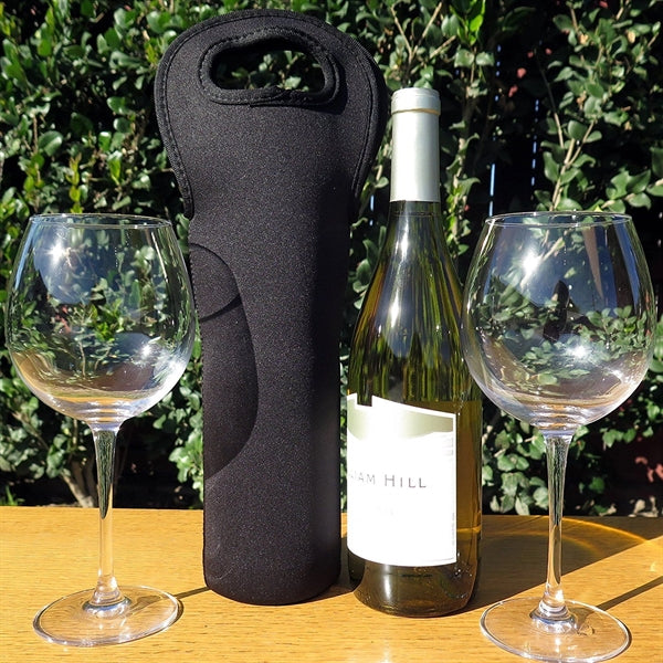 Neoprene Single Wine Tote (4 3/4" W x 14" H)