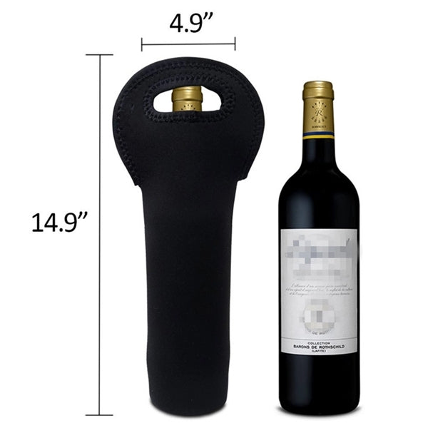 Neoprene Single Wine Tote (4 3/4" W x 14" H)