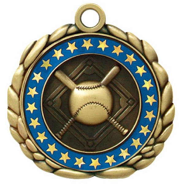 2 1/2" Quali-Craft Baseball Medal