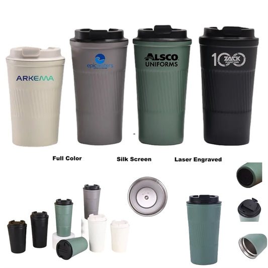 12/17 oz Double Wall Vacuum Stainless Steel Coffee Cup